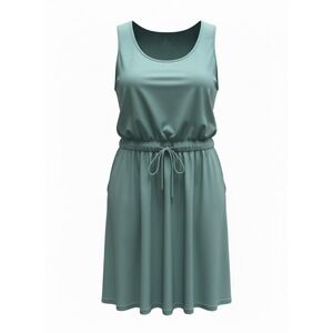 Jack Smith Womens XL Teal Green Sleeveless Athletic Dress Zip Pockets NWT